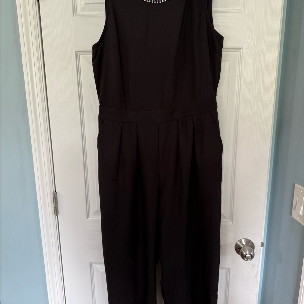 Topshop Black Jumpsuit Sleek Versatile Design